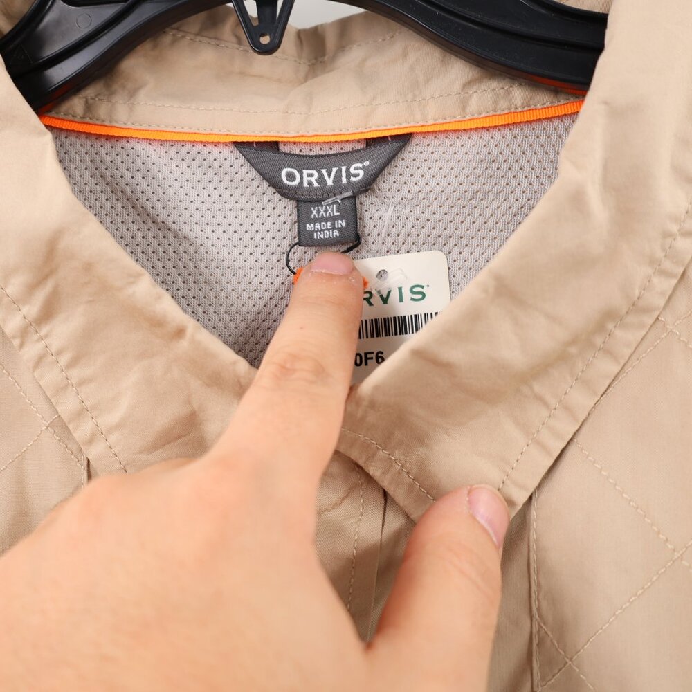NWT Orvis Shirt Mens 3XL Featherweight Shooting quilted shoulder Cotton Blend - Picture 6 of 16